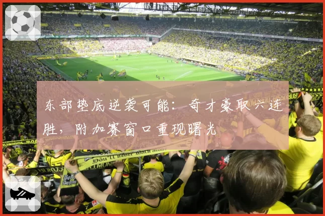 东部垫底逆袭可能:奇才豪取六连胜,附加赛窗口重现曙光